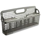 UPGRADED Lifetime Appliance W10190415 Silverware Basket Compatible with Whirlpool, Kenmore Dishwasher - WPW10190415