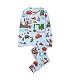Books to Bed Boys Long Sleeve Printed Pajama Set, Cars and Trucks Things That Go, 2T US