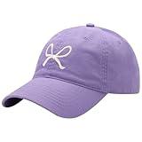 Trendy Bow-Tie Baseball Cap for Women and Men Trucker Hats Y2k Adjustable Fashion Sun Hat with Visor for Hiking & Travel Purple