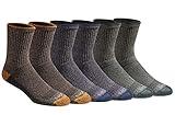 Dickies Men's Dri-Tech Mid-Crew Comfort Length Moisture Control Socks, Available in M-XL (6, 12 Pairs), Comfort Length Tipped (6 Pairs), Large