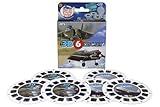 WARM FUZZY Toys Planes and Jets Reels for Viewfinder - Viewfinder Reels for Kids & Adults, Classic Toys, 3D Reel, Retro Toys, Contains 6 Slides with 42 High Definition 3D Images