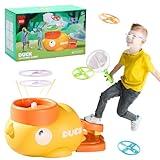 COUOMOXA Outdoor Toys Games for Kids: Stomp Launcher Flying Spinner Disc Chasing Activities - Family Backyard Games Outside Toys for Kids Ages 3-5 4–8 Years Old Boys Girls Toddlers Birthday Gift