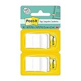 Post-it Flags, 50/Dispenser, 2 Dispensers/Pack, 1 in Wide, White (680-WE2)