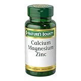 Nature's Bounty Calcium Magnesium & Zinc Caplets, Immune & Supporting Bone Health, 100 Count