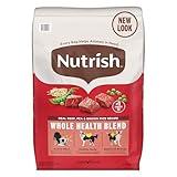 Nutrish Dry Dog Food, Real Beef, Pea & Brown Rice Recipe Whole Health Blend for Adult Dogs, 40 lb. Bag, Packaging May Vary (Rachael Ray)