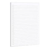 321Done Checklist Notepad Planning Pad - 50 Sheets (5.5x 8.5) To Do Tear Off, Checkbox List - Made in USA - Blank Plain White