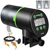 Automatic Fish Feeder for Aquarium, Auto Fish Food Dispenser with Timer and Feeding Ring, Moisture-Proof, Smart Fish Tank Vacation Feeder with 2 AAA Batteries