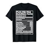Pure Hip-Hop Nutrition Facts Diet Ingredients Music Gift T-Shirt