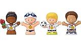 Little People Collector Team USA Classic Sports Special Edition Set for Adults & Fans, 4 Athlete Figures in Display Package