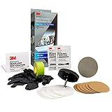 3M Ultra Headlight Restoration Kit, Contains Masking Tape, Light Sanding Discs, Wax Protectant and More, Use on Plastic Lenses Headlights, Taillights and More, Easy Heavy-Duty Restoration (39195)