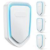 Air Ionizers Plug In Negative Ion Air Purifiers Quiet Air Freshener for Home Bedroom Office Basement - Portable Mini Air Cleaner Odor, Smoke, Dust, Pet Smell (4, White)