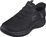 Skechers Women's Hands Free Slip-ins Summits Sr Food Service Shoe, Black, 9 Wide