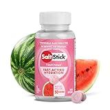 SaltStick FastChews Electrolytes - 60 Chewable Electrolyte Tablets - Watermelon - Salt Tablets for Running, Fast Hydration, Leg Cramps Relief, Sports Recovery - Non-GMO, Vegan, Gluten Free