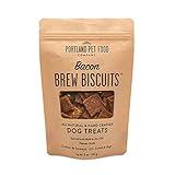 CRAFTED BY HUMANS LOVED BY DOGS Portland Pet Food Company Bacon Brew Biscuit Dog Treats (1 Pack, 5 oz Bag) – All Natural, Human-Grade, USA-Sourced and Made