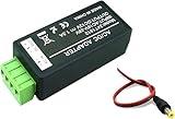 BeElion 24V AC to 12V DC Convertor, 1.5 Amp Supply Current Power Adapter with 2.1 x 5.5mm DC Power Male Plug Pigtail for CCTV Surveillance Security Camera, LED Strips