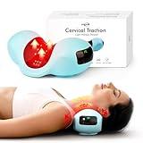 USUIE Red Light Therapy Neck Traction Pillow, Neck Stretcher for Neck Pain Relief, Cervical Traction Device for Tension Headache and Neck Hump Corrector