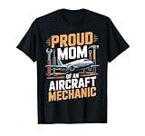 Mom Aircraft Mechanic Maintenance Plane Aircraft Technician T-Shirt