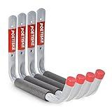 unp POETISKE Utility Hooks Ladder Hooks with 9.8'' Jumbo Arm Garage Storage Organizer Hang Folding Chair Bike Ski Tool Heavy Duty 4PC