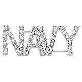 PinMart Officially Licensed U.S. Navy Lapel Pin - United States Navy Military Emblem Pin - Gold or Nickel Plated Enamel Brooch with Secure Clutch Back