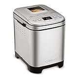 Cuisinart Bread Maker Machine, Compact and Automatic, Customizable Settings, Up to 2lb Loaves, CBK-110P1, Silver,Black