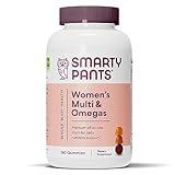 SmartyPants Women's Multivitamin Gummies: Omega 3 Fish Oil (EPA/DHA), Methylfolate, CoQ10, Vitamin D3, C, Vitamin B12, B6, A, K & Zinc, Inositol, Gluten Free, 180 Count (30 Day Supply)