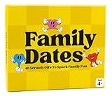 Happy Duo Family Dates 40 Scratch Off Family Date Cards, Date Night Ideas, for Kids, Stocking Stuffers for Kids