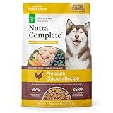 ULTIMATE PET NUTRITION Nutra Complete Raw Freeze Dried Dog Food, Veterinarian Formulated with Antioxidants, Prebiotics & Amino Acids (3 Pound, Chicken)