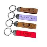 Valentine's Day Gift Accessory Personalized Show Love Item Customized Leather Keychain Gift For Girlfriend Husband Boyfriend Idea Christmas Family Apparel