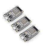 ELEGOO 3PCS ESP-32 Development Board USB-C, 2.4GHz Dual Mode WiFi+Bluetooth Dual Core Microcontroller Support AP/STA/AP+STA, CP2102 Chip