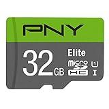 PNY 32GB Elite Class 10 U1 microSDHC Flash Memory Card - 100MB/s Read, Class 10, U1, Full HD, UHS-I, Micro SD (Pack of 1)