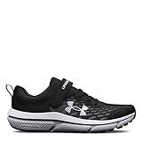 Under Armour Boys' Pre School Assert 10 Alternate Closure, (001) Black/White/White, 2, US