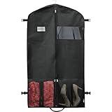 Simple Houseware 43-Inch Heavy Duty Garment Bag with Pockets for Dresses, Coats