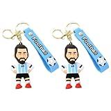 Soccer World Cup, Jersey Keychain, Football Key Ring, Memorabilia Soccer Sports Player, Creative Fashion, Pendant Key Chain, Gift Souvenirs for Fans Boys Girls Fan 2pcs