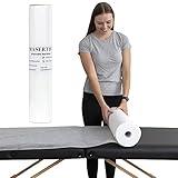 MASERTIO Disposable Massage Bed Cover - 60 Sheets Per Roll, Non-woven Disposable Material - Ideal for Spa, Massage Table, Tattoo, Waxing Table - No Crinkle Table Sheets - 31.5 x 71 Inches (1 Roll)