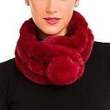 Fur Collar Scarf for Women Faux Fur Scarves Neck Shrug for Fall Winter Spring Coat Dress (FC01-13)