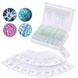 OOZSTAR 30 Children's Microscope Slides with specimens, Plants, Insects, Animal Cell Samples for use in Biological Science Labs for Children, Students and homeschools