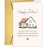 Supoeguk Congratulations on Your New Home Card, Happy New Home Card, Housewarming Cards Gifts, Nothing but Happiness Come Through Your Door