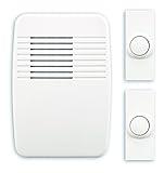 Globe Electric SL-6167-C Heathco Sl-7367-02 Plug-In Wireless Doorbell Kit, 3 Tones, Plastic, 5-1/8 In H X 3-1/2 In W X 1-3/8 In D, No Size, White