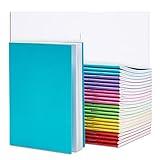 Paper Junkie 24 Pack Blank Books for Kids to Write Stories, A6 Colorful Notebooks Bulk, 4.3x5.5 in Unlined Travel Journals Scrapbooks for Students Sketching - Bulk Journals