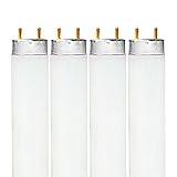 LUXRITE F32T8/841 T8 Fluorescent Tube Light Bulb, 32W, 48 Inch, 4100K Cool White, 2800 Lumens, G13 Bi-Pin Base, (T8 Only, Not Compatible with T12 or LED Fixtures) - LR20732, 4-Pack