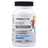 PEREGRUNE Runner Multivitamin – Engineered Vitamin with Antioxidants for Health/Running Recovery – Complete B Complex for Endurance, Energy – Probiotics, Whole Foods – Certified Running Supplements