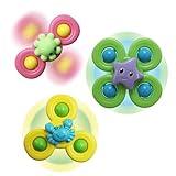 3PCS Suction Cup Spinner Toys for 3 Year Old Baby Boy,Novelty Spinning Tops Bath Toys for Toddlers Kids Age 3 Sensory Baby Toys Girl Boy Birthday Gift (Ocean 3PCS)