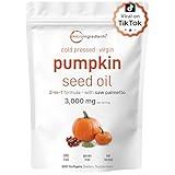Pumpkin Seed Oil with Saw Palmetto, 3000mg Per Serving, 300 Softgels | Cold Pressed, Pure Virgin Oil, Essential Fatty Acids & Phytosterols | Supports Hair, Urinary, Bladder & Prostate Health | Non-GMO