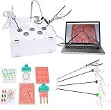 GAZOGJ Complete Laparoscopic Surgery Training Set for Medical Doctors and Students - Simulated Training Box Kit with Instruments and Accessories