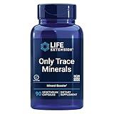 Life Extension Only Trace Minerals, a Daily dose of zinc, Chromium, Boron, Copper, Manganese, Vanadyl sulfate, Gluten-Free, Non-GMO, Vegetarian, 90 Capsules