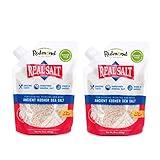 Redmond Real Sea Salt - Natural Unrefined Gluten Free Kosher, 16 Ounce Pouch (2 Pack)