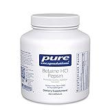 Pure Encapsulations Betaine HCl Pepsin - Digestive Enzymes Supplement for Digestion Aid & Support, Stomach Acid & Nutrient Absorption* - with Betaine HCl Pepsin - 250 Capsules