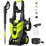 Electric Pressure Washer, 4200 PSI 2.5 GPM Power Washer with 4 Quick Connect Nozzles, High Pressure Cleaning Machine with Foam Cannon for Cars/Fences/Driveways/Patios/Home Cleaning