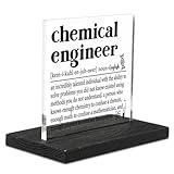 Chemical Engineer Gifts, Thank You Gifts for Chemical Engineer, Work Anniversary Appreciation Gifts for Engineers Recognition Retirement Grad Gifts Desk Decorative Signs YT410