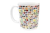 GIANTmicrobes Microbes Art Mug - 11 OZ Colorful Coffee Mug, Unique Gift for Scientists, Students, Nurses, Doctors, Educators and Anyone with Healthy Sense of Humor